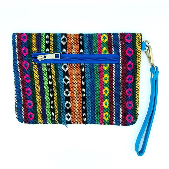 Beautiful Fabric and Leather Clutch by Revolution by Edwin - Picture 4 of 7